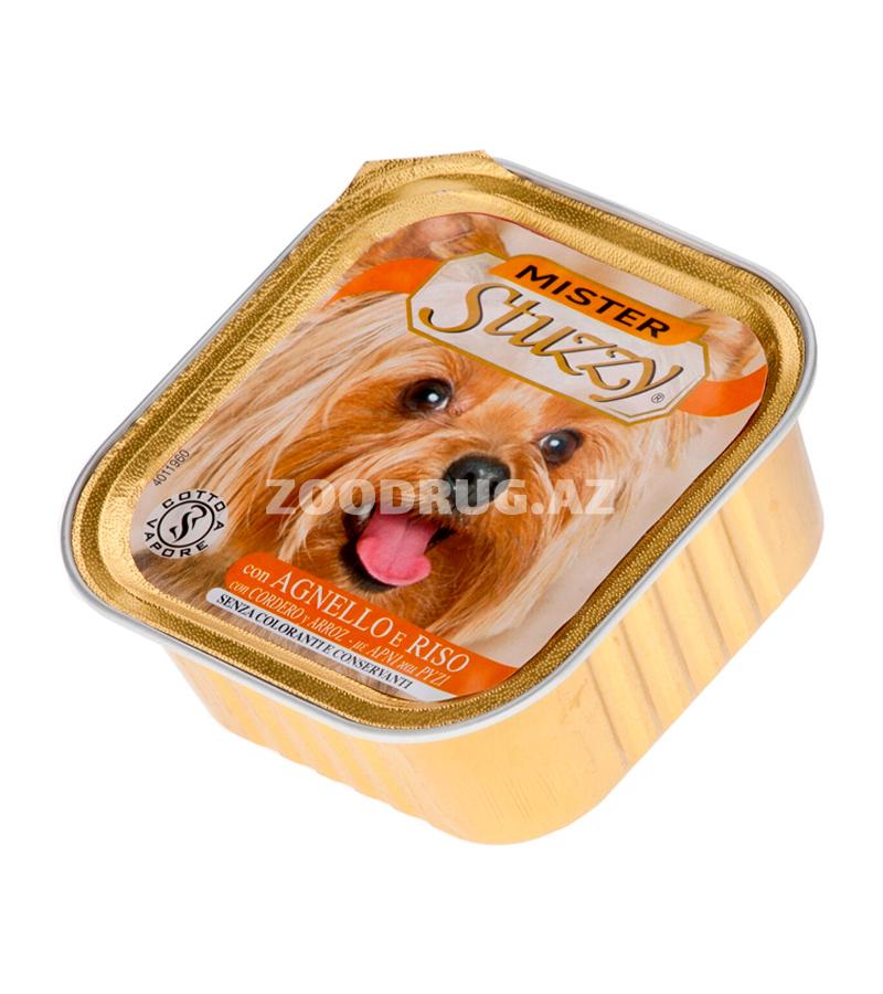 Консервы STUZZY PATE DOG для взрослых собак паштет с ягненком и рисом (150 гр)