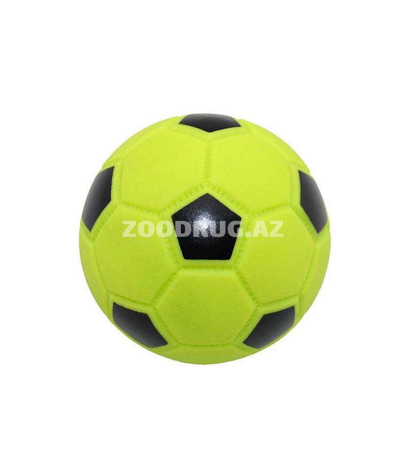 Игрушка O.L.KAR "Футбольный мяч" с пищалкой для собак. Диаметр: 9 см.