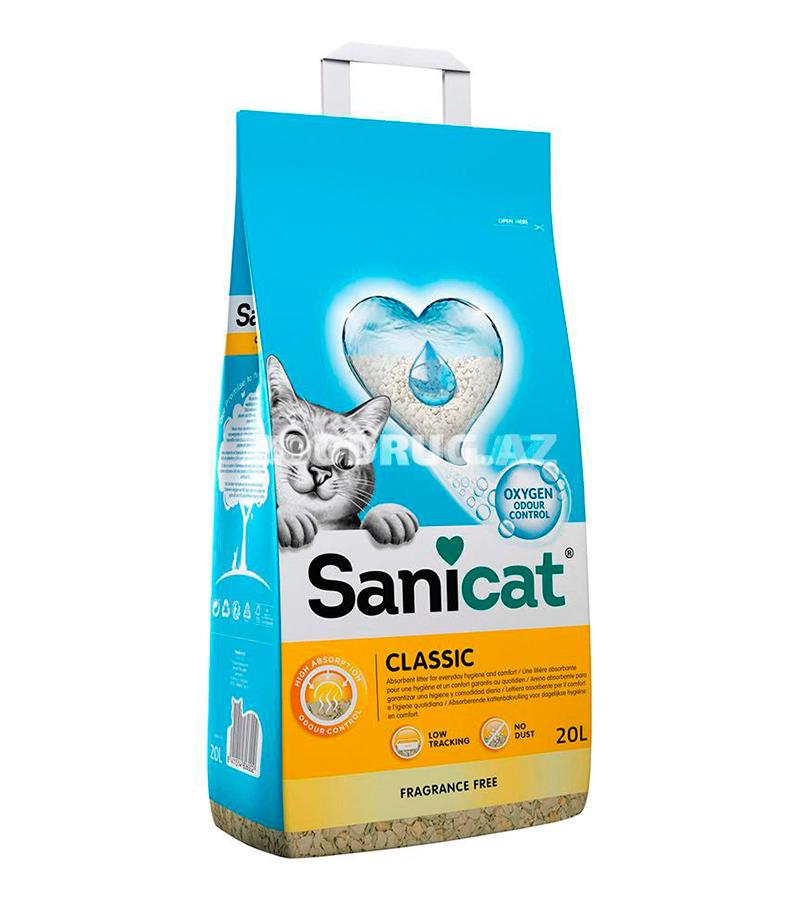 SaniCat Впитывающий наполнитель без аромата (Classic unscented 20L) (15 кг)