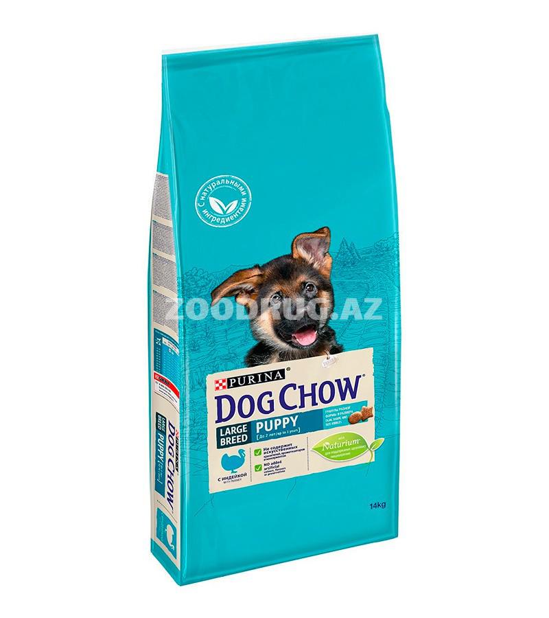 Сухой корм DOG CHOW PUPPY LARGE BREED для щенков крупных пород с индейкой