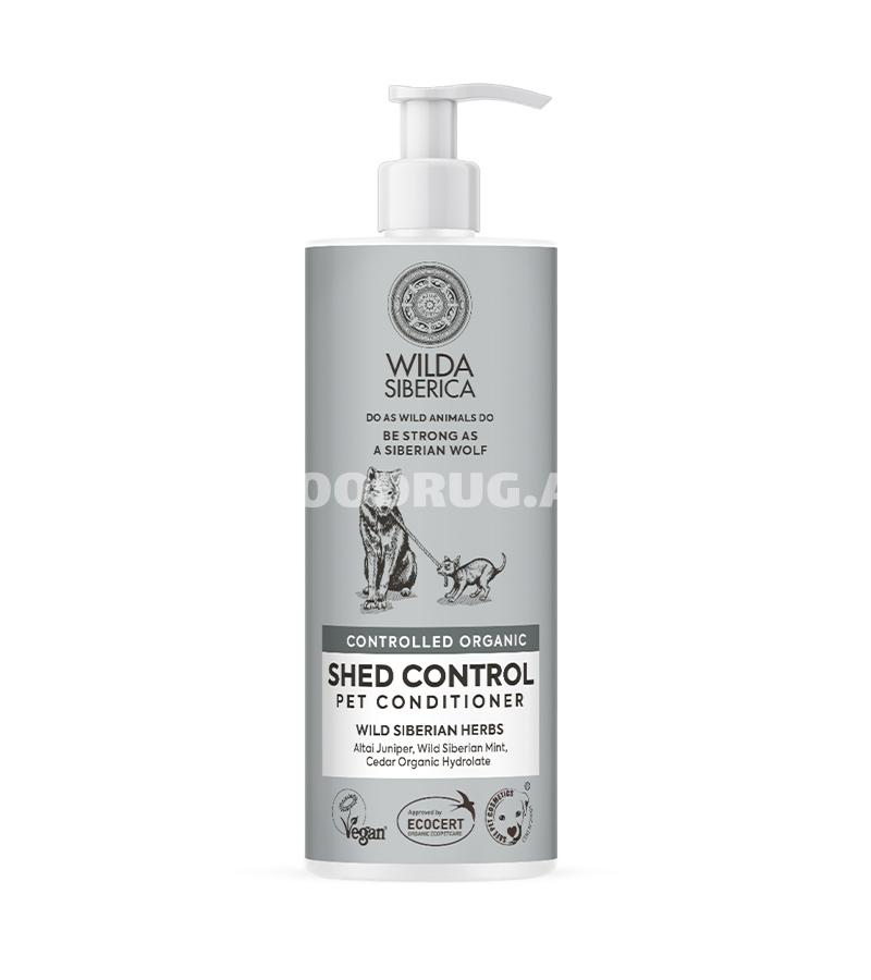 Кондиционер Wilda Siberica Shed Control Pet Conditioner от чрезмерного выпадения шерсти у собак и кошек 400 мл.