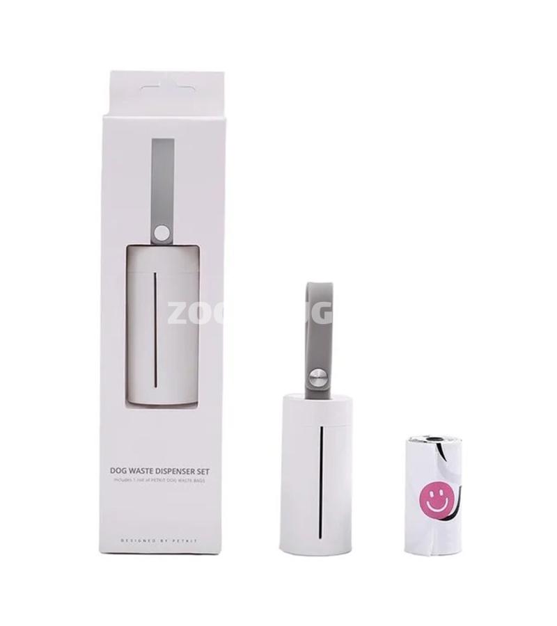 Диспенсер для пакетов Petkit — компактное и стильное решение для прогулок с собакой.