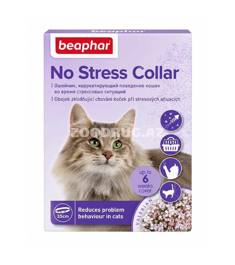 Boyunluq Beaphar No Stress Collar – pişiklər üçün sakitləşdirici boyunluq, 35 sm.