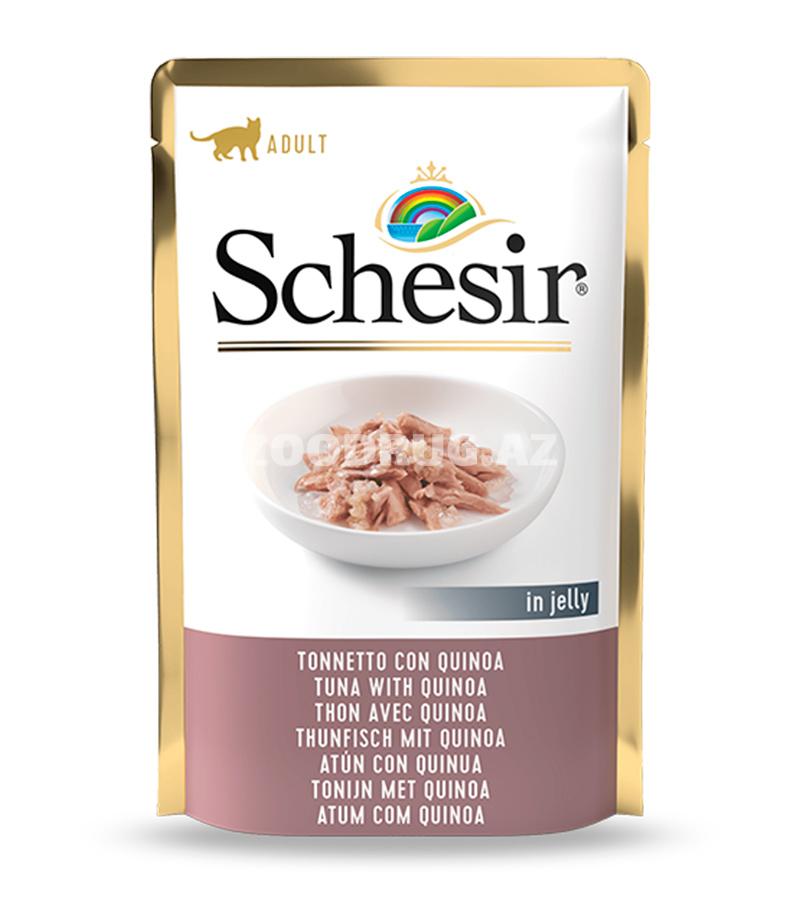 Консервы SCHESIR CAT TUNA WITH QUINOA тунец c киноа в желе (85 гр)