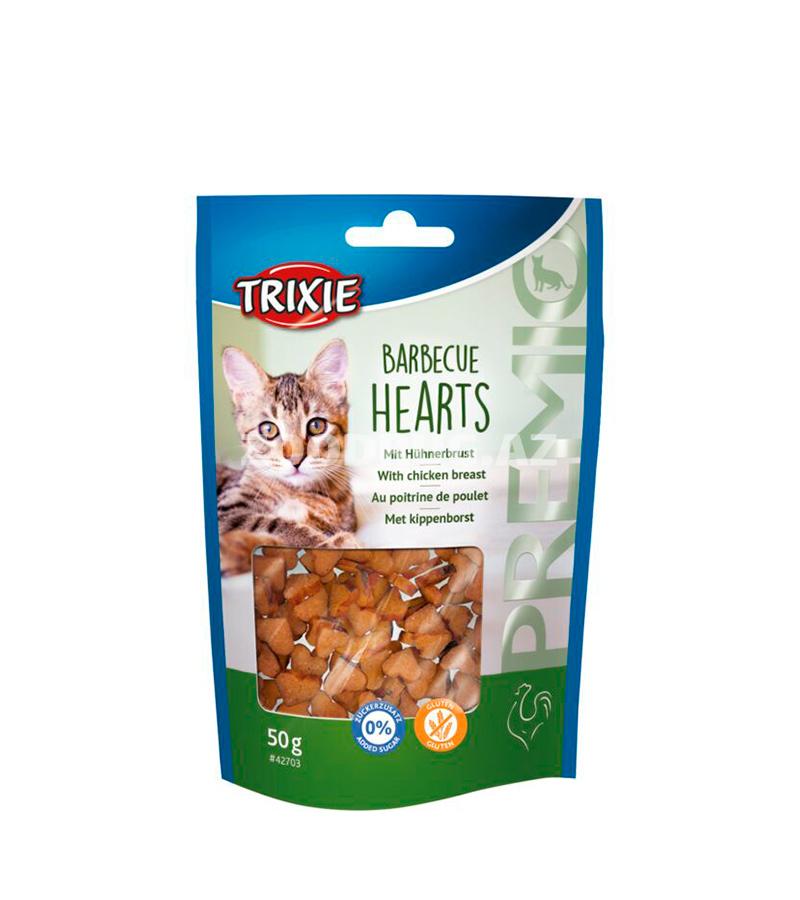 Лакомство Trixie Premio Barbecue Hearts для кошек со вкусом курицы 50 гр.
