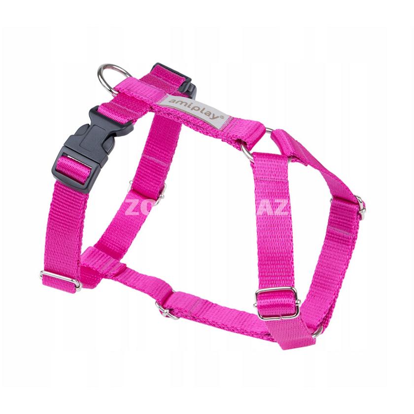  Шлейка Amiplay Samba для собаки. Цвет: Розовый. Размер: XS. Длина: 23x31-38 cм.