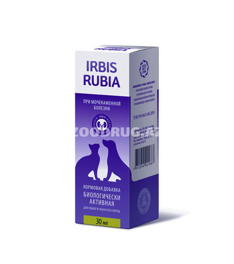 Кормовая добавка IRBIS RUBIA  для профилактики мочекаменной болезни у кошек и собак всех пород и возрастов  (30 мл)