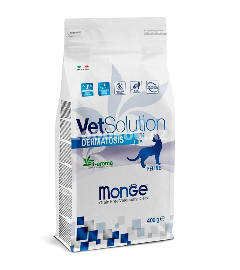 Сухой корм Monge VetSolution Cat Dermatosis диета для кошек при дерматологических заболеваниях (400 гр)