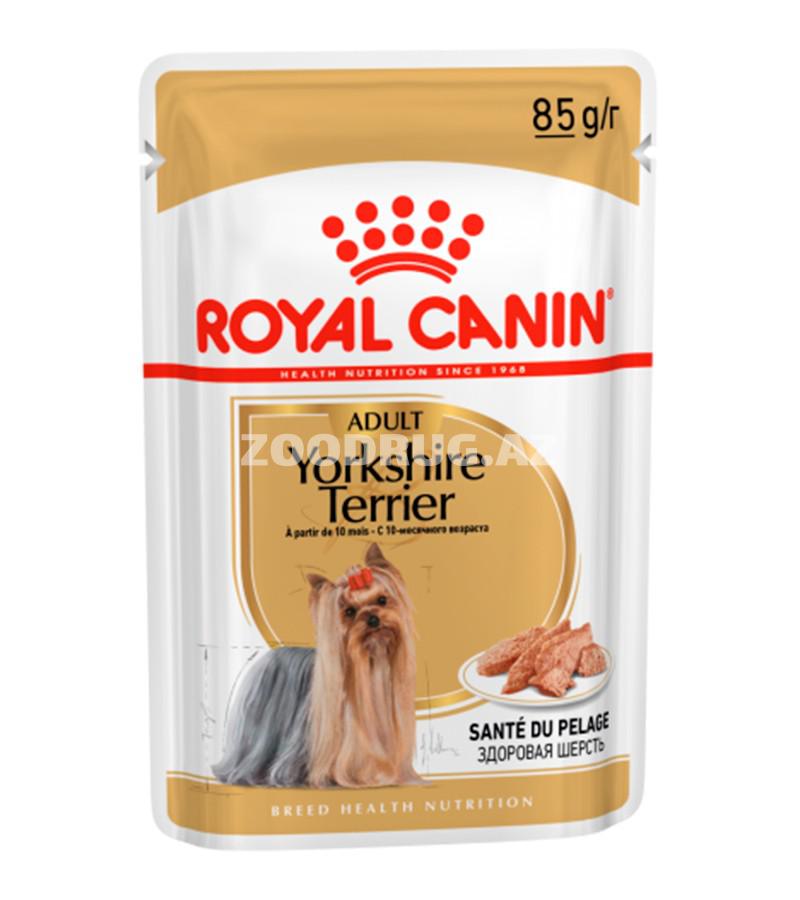 Влажный корм ROYAL CANIN YORKSHIRE TERRIER ADULT для взрослых собак йоркширский терьер паштет 85 гр.