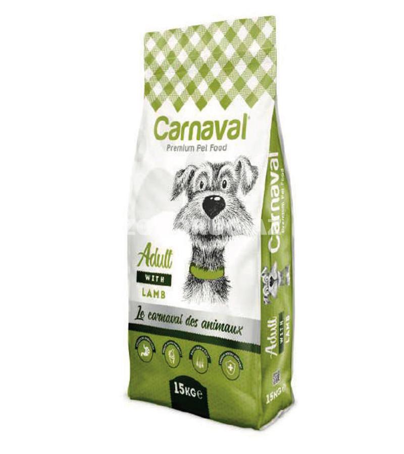 Сухой корм Carnaval Dog Adult Lamb для взрослых собак всех пород вкусом ягненка.