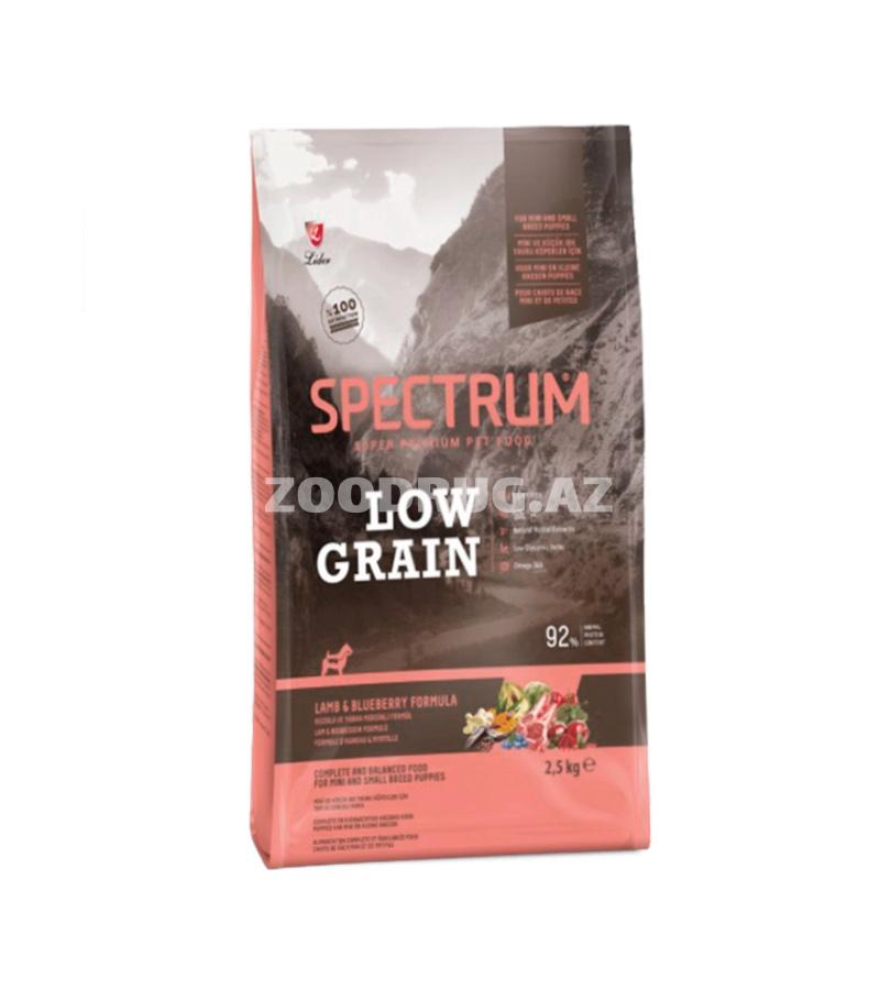Сухой корм SPECTRUM DOG LOW GRAIN LAMB & BLUEBERRY с низким содержанием зерна с ягнёнком и черникой для щенков средних и крупных пород собак (2,5 кг)