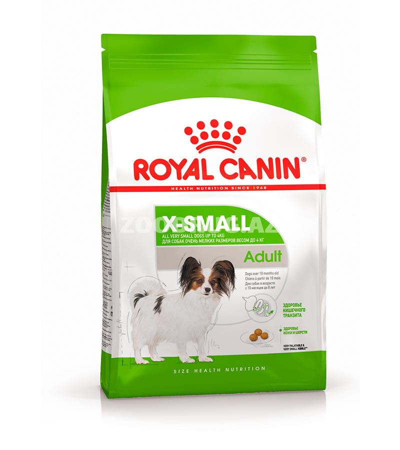 Сухой корм Royal Canin X-Small Adult  для миниатюрных собак меньше 4 кг от 10 мес. до 8 лет. 3 кг.