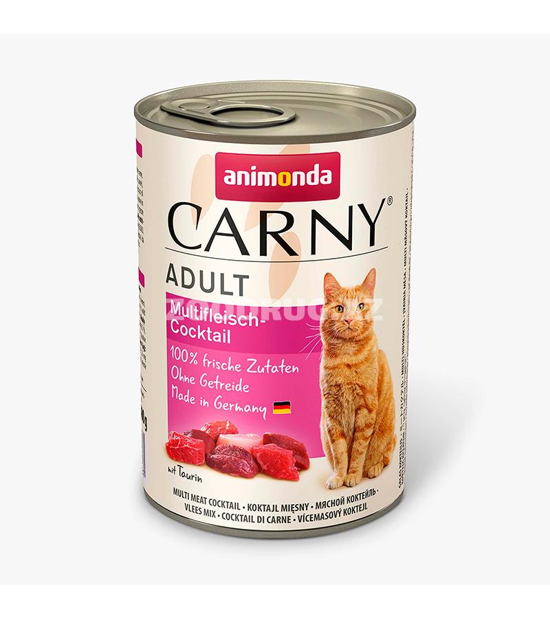 Консервы ANIMONDA CARNY ADULT MULTIFLEISCH-COCKTAIL для взрослых кошек с мясным коктейлем (400 гр)