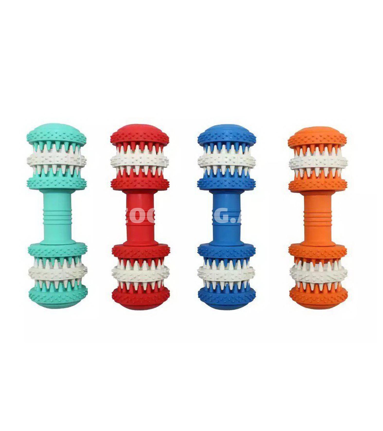 Игрушка для собак Nunbell 0099 Pet Rubber Toys гантель с двойными шариками с отделениями для лакомств