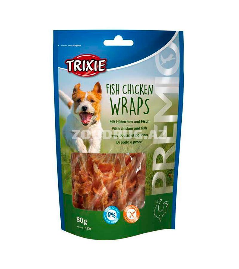 Лакомство Trixie PREMIO Fish Chicken Wraps с курицей и рыбой для собак (80 гр)
