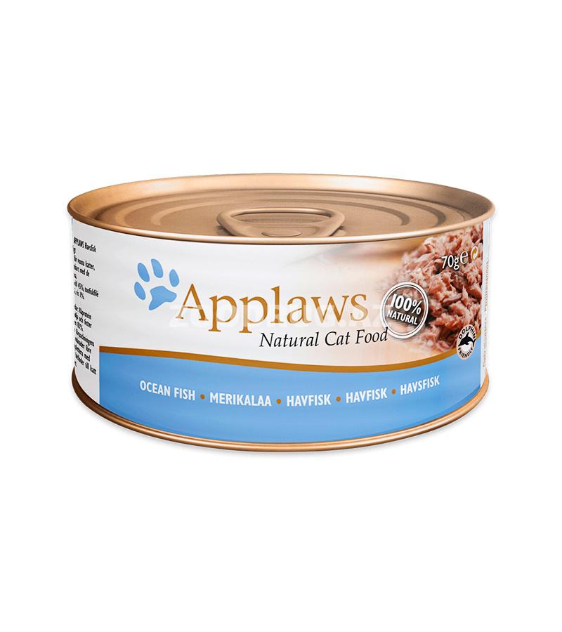Консервы APPLAWS для взрослых кошек с океанической рыбой (70 гр)