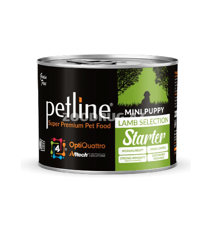 Влажный корм Petline Mini Pappy Starter, Lamb Selection, для щенков до года с ягненком 200 гр. 