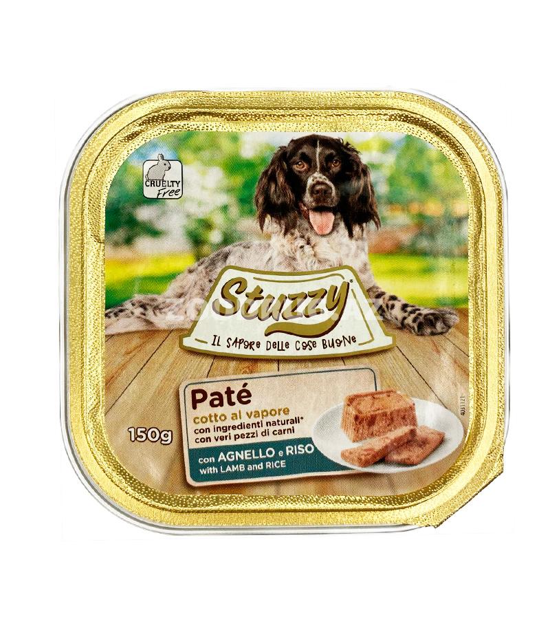 Влажный корм STUZZY PATE DOG для взрослых собак паштет со вкусом ягненка и риса 150 гр.