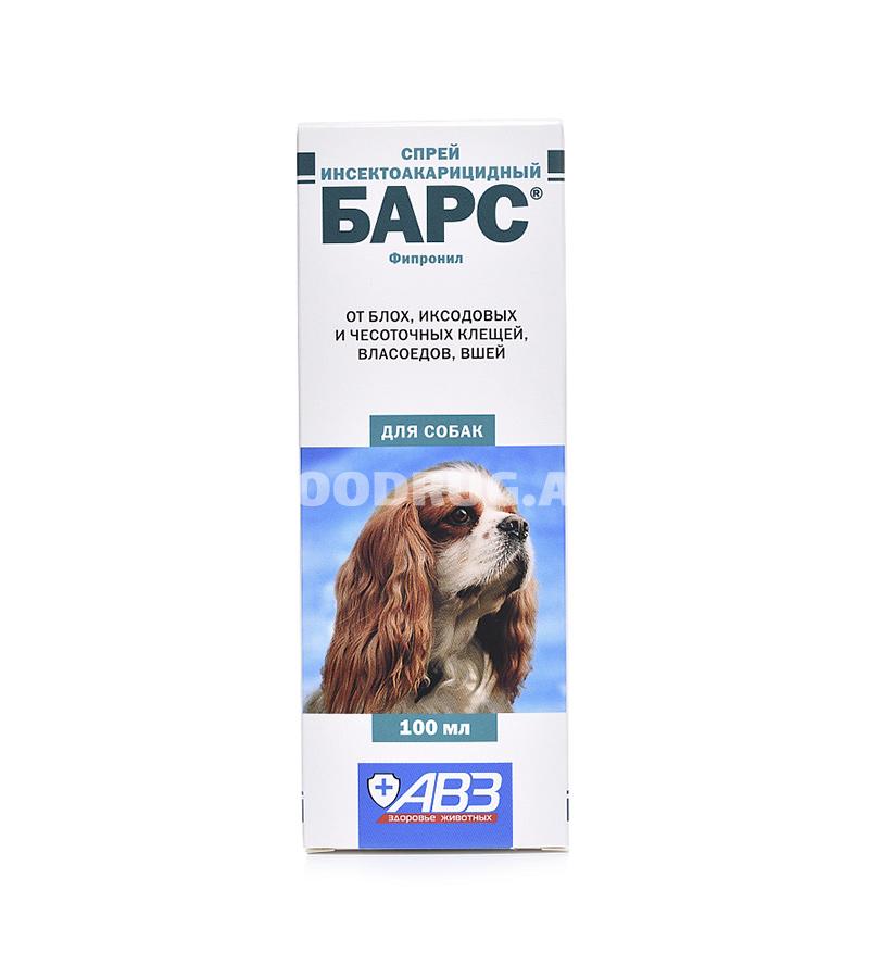 Спрей БАРС для собак против клещей, блох, вшей и власоедов (100 мл)