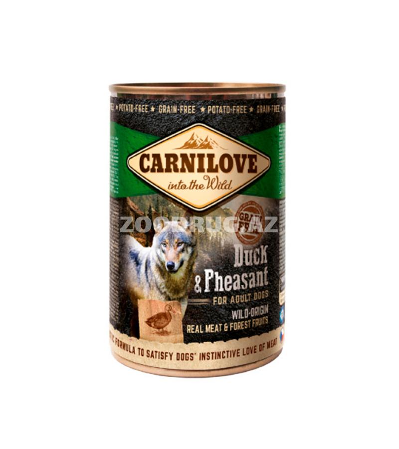 Консервы Carnilove Grain Free Duck & Pheasant for adult dogs с уткой и фазаном для взрослых собак всех пород (400 гр)