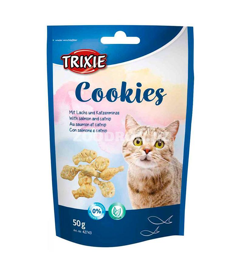 Печенье Trixie Cookies с лососем и кошачьей мятой для котов и кошек (50 гр)