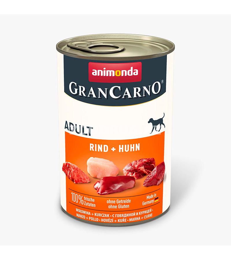 Влажный корм ANIMONDA GRAN CARNO ORIGINAL ADULT RIND для взрослых собак со вкусом говядины и курицы 400 гр.