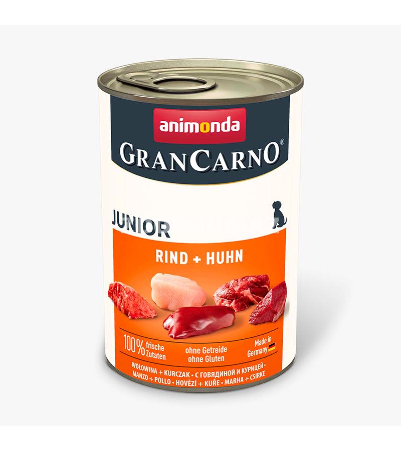 Влажнай корм Animonda Gran Carno Original Junior для щенков со вкусом говядины и курицы 400 гр.