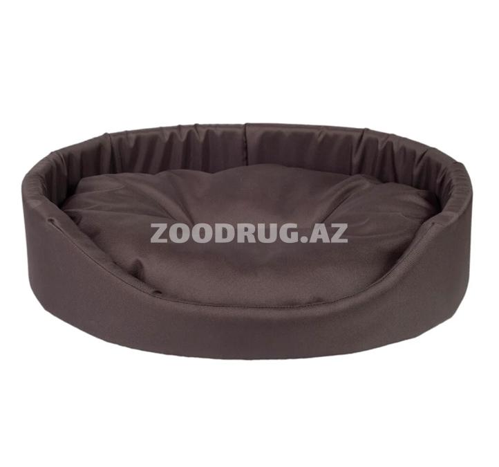 Лежанка Amiplay Oval Basic​. Цвет: Коричневый. Размер: M. 52x44x14 см. Код товара: 246232.