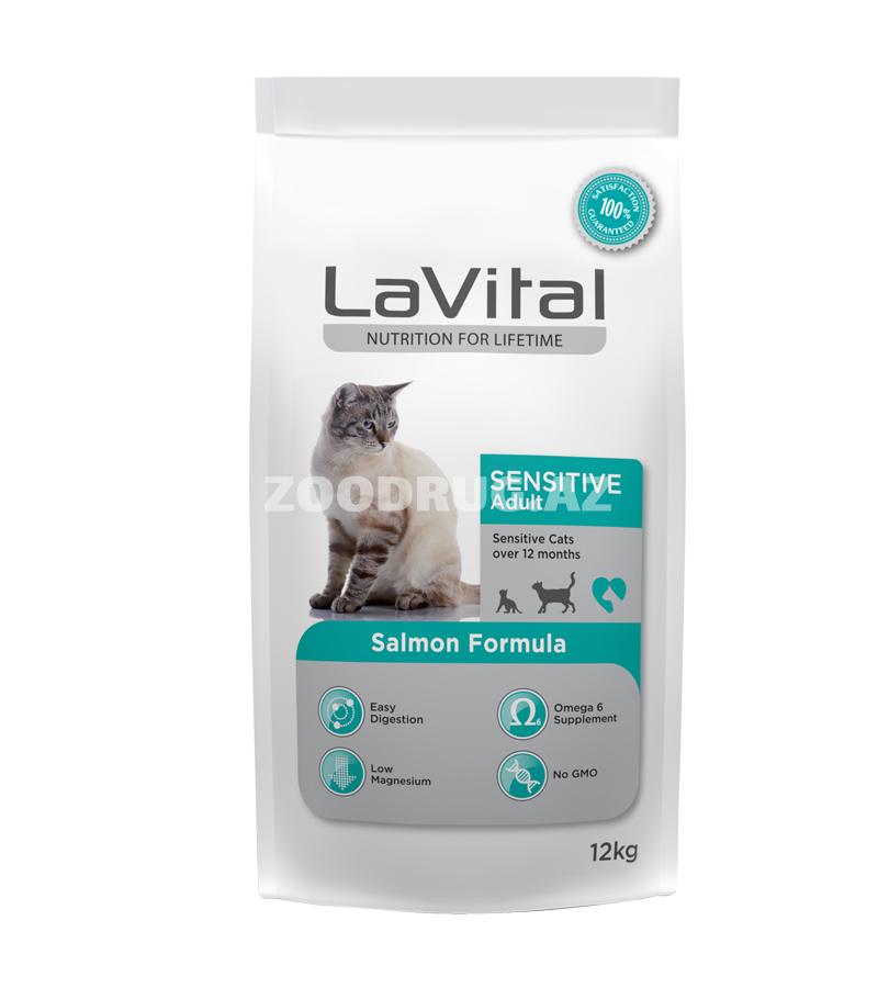 Сухой корм LaVital Maintenance Cat Sensitive  специально разработан для поддержания оптимального размера тела и удовлетворения ежедневных энергетических потребностей кошек в возрасте 12 меся