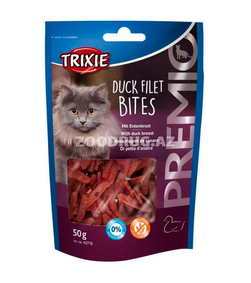 Лакомcтво Trixie PREMIO Duck Filet Bites с уткой для кошек (50 гр)