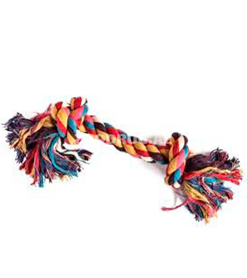 Игрушка TRIXIE «Веревка с узлом» для крупных пород собак. Цвет: Микс. Длина: 35 см.