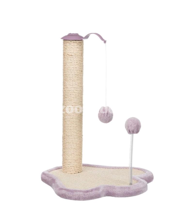 Когтеточка-столбик. Trixie из сизаля. Цвет: Фиолетовый/Бежевый. Высота: 50 см.