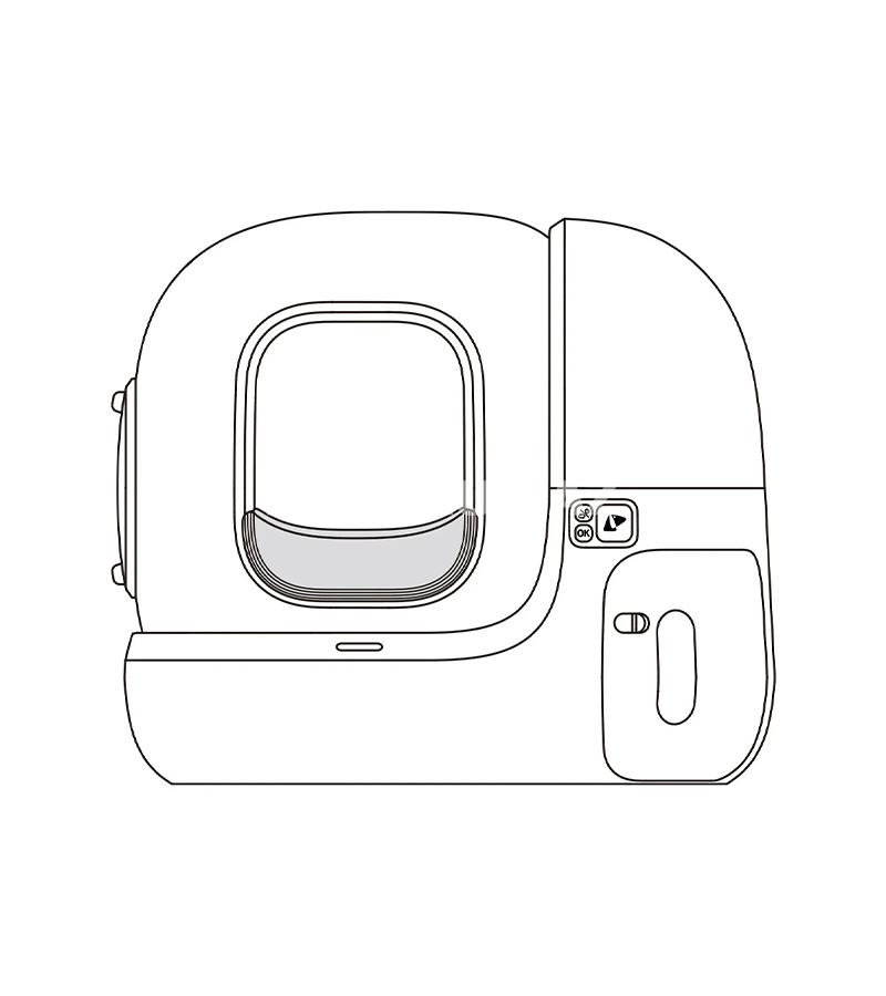 Бортик-уловитель Petkit наполнителя для автоматического туалета 