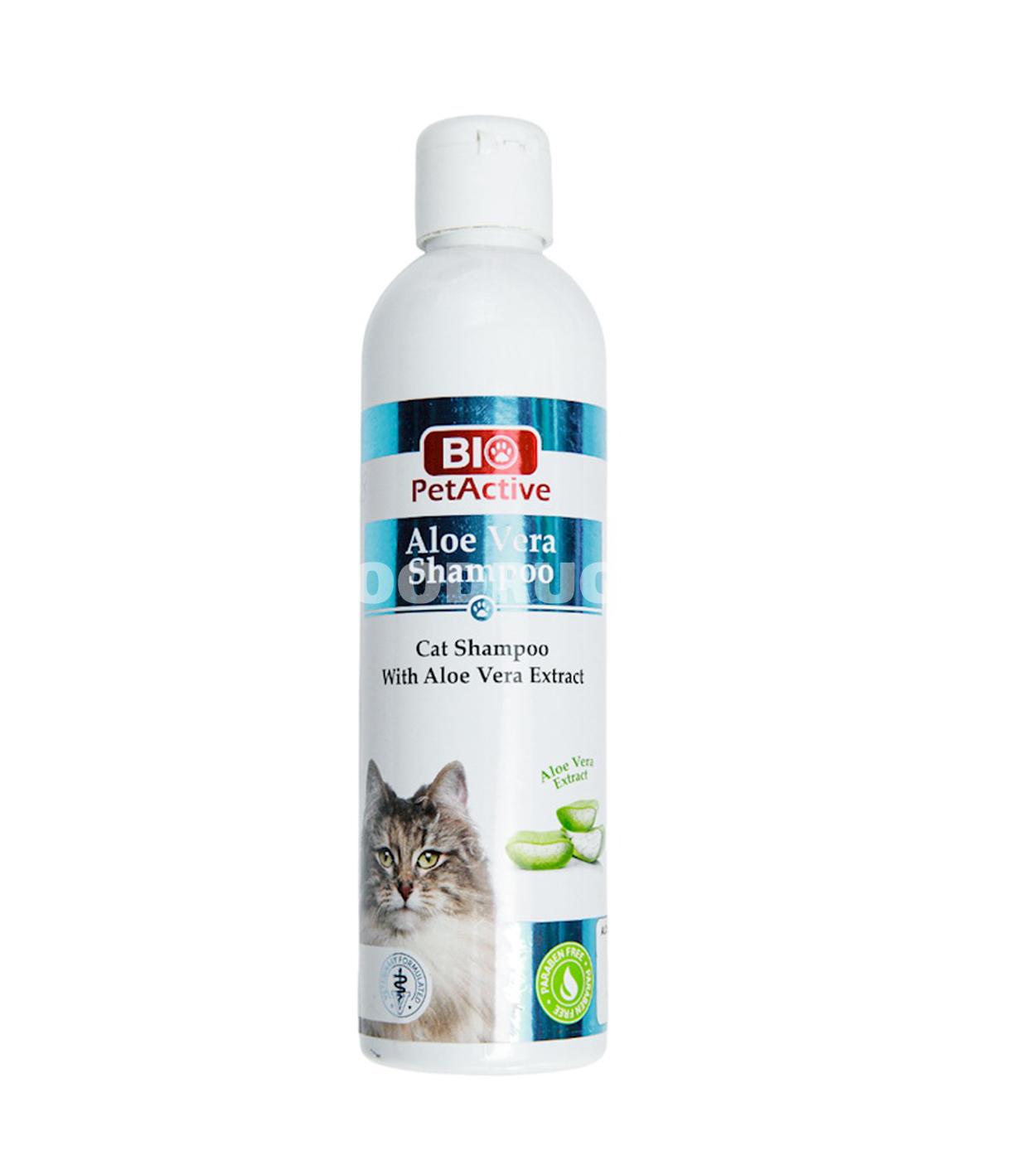Шампунь Bio PetActive Aloe Vera Shampoo для кошек с экстрактом алоэ вера 250 мл.