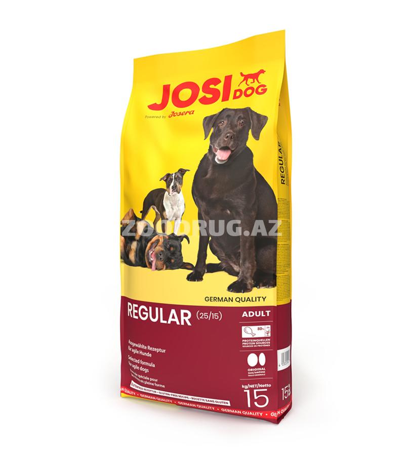 Сухой корм Josera JosiDog Regular для собак со слегка повышенными потребностями в энергии со вкусом птицы.