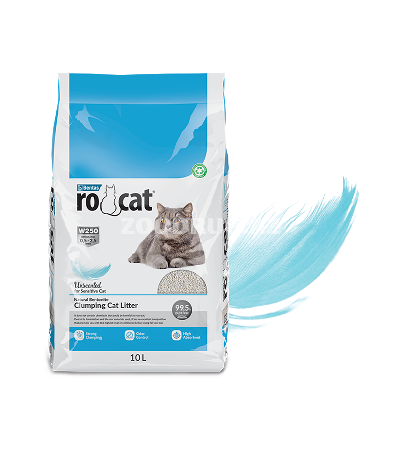 Комкующийся наполнитель RoCat® для кошачьего туалета,бентонитовый,без запаха