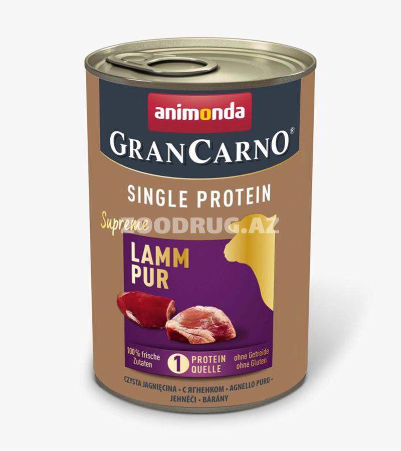Консерва Animonda GranCarno Single Protein-Lamm Pur (Ягнёнок)800гр
