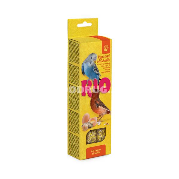 RIO bütün növ quşlar üçün yumurta və qabıq daşı ilə çubuqlar 2 əd.
