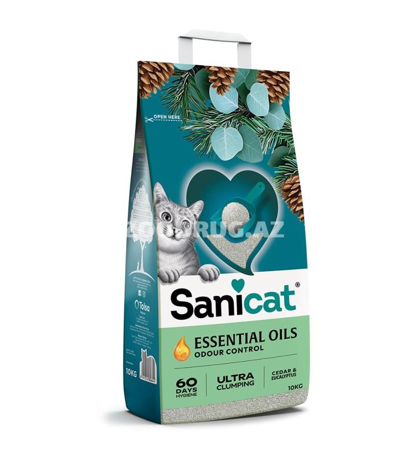 Наполнитель для кошачьего туалета Sanicat Essential Oils Odour Control Cedar & Eucalyptus