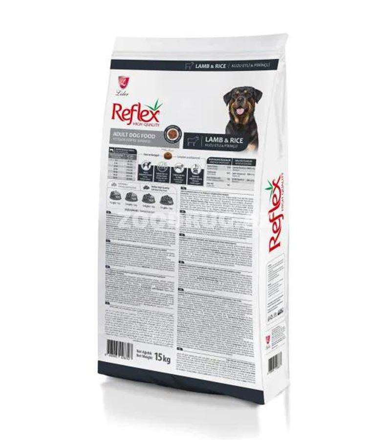 Reflex Adult Dog Food Lamb & Rice сухой корм для собак, с ягненком и рисом - 15 кг