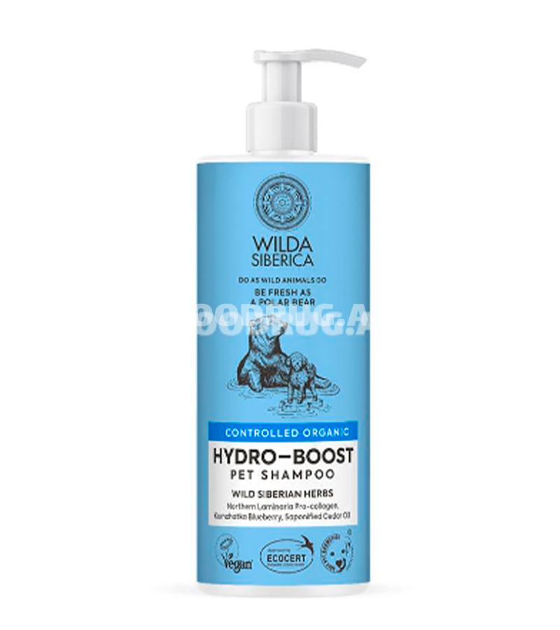 Шампунь Wilda Siberica Hydro-Boost Pet Shampoo для сухой кожи нуждающийся в увлажнение собак и кошек 1000 мл. 