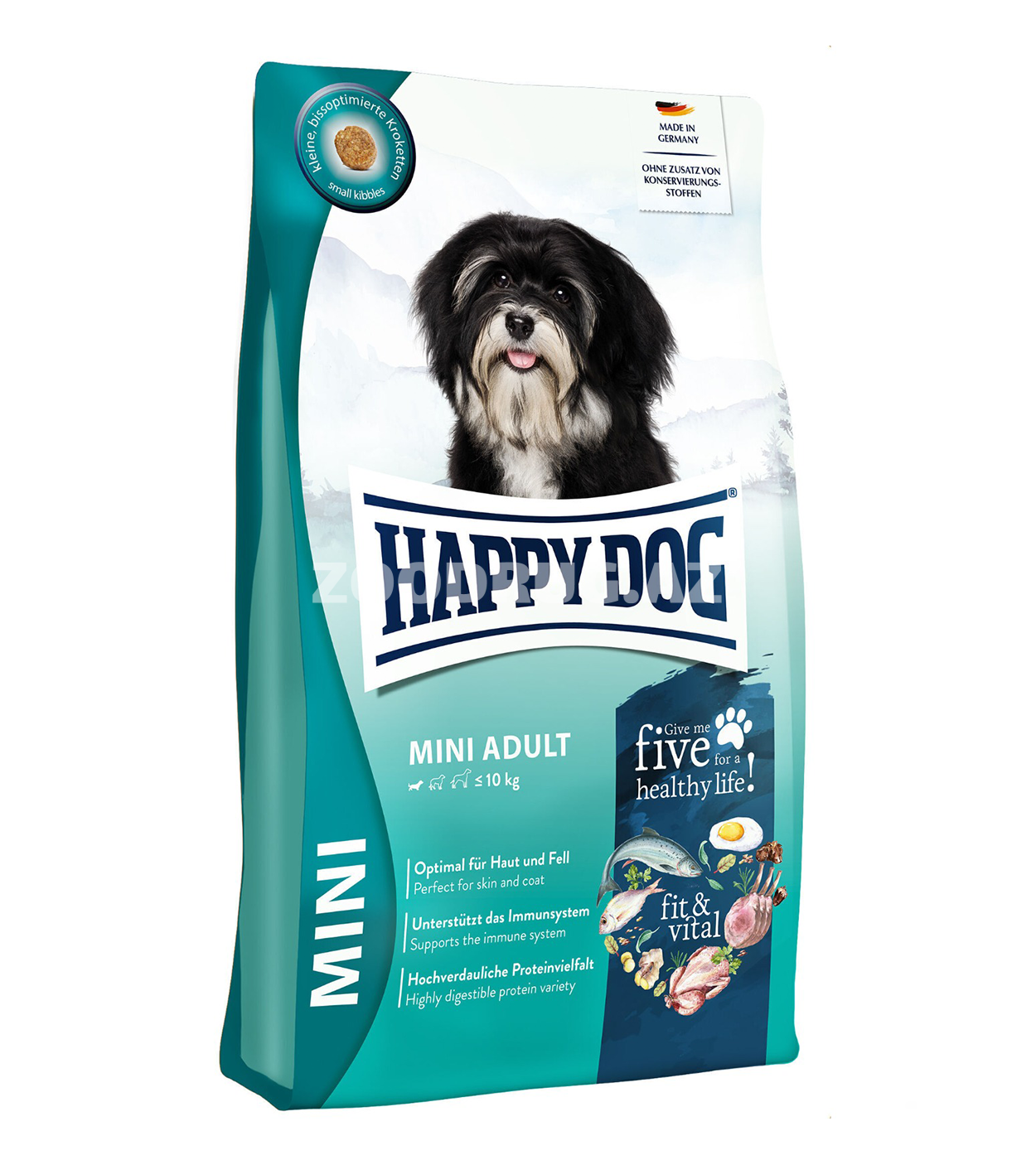Сухой корм Happy Dog Mini Adult для взрослых собак мелких пород (до 10 кг)