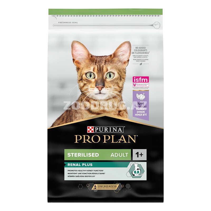 Сухой корм Purina Proplan Adult Cat Sterilised Turkey для взрослых кастрированных котов и стерилизованных кошек со вкусом индейки.