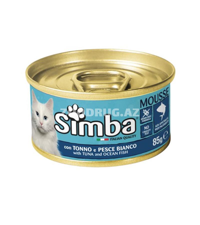 Влажный корм Simba Cat Mousse with Tuna and Ocean Fish для взрослых кошек 85 г