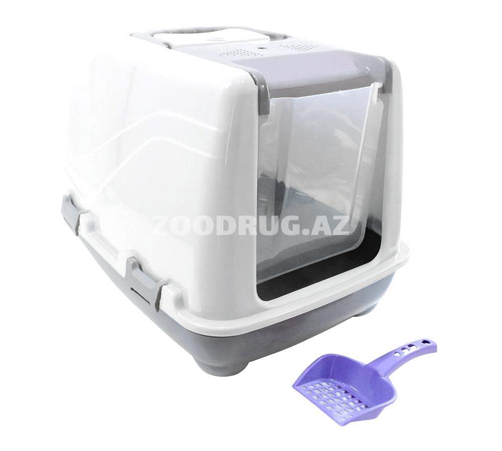 CaDoPet Cat Toilet Closed qapalı biotuualet, pişiklər üçün 32x47x36 sm