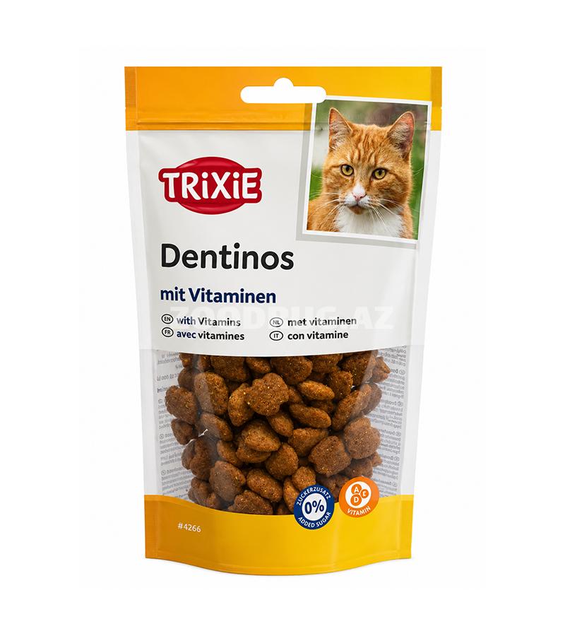 Ləzzət Trixie Dentinos - vitaminlərlə zəngin pişiklər üçün xırtıldayan yastıqcıqlar 50 qr #4266.