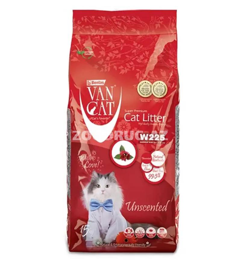 Наполнитель для кошачьего туалета Van Cat Premium Quality натуральный бентонитовый ультра комкующийся.