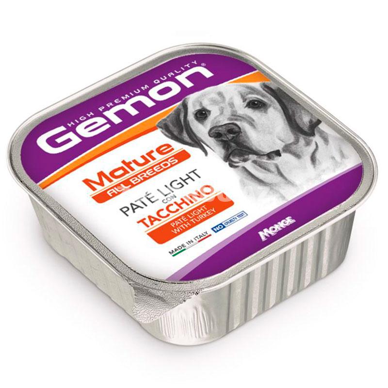 Nəm yem Gemon Dog Adult Turkey bütün cinslərdən olan böyüklər üçün toyuq əti ilə 150 qr