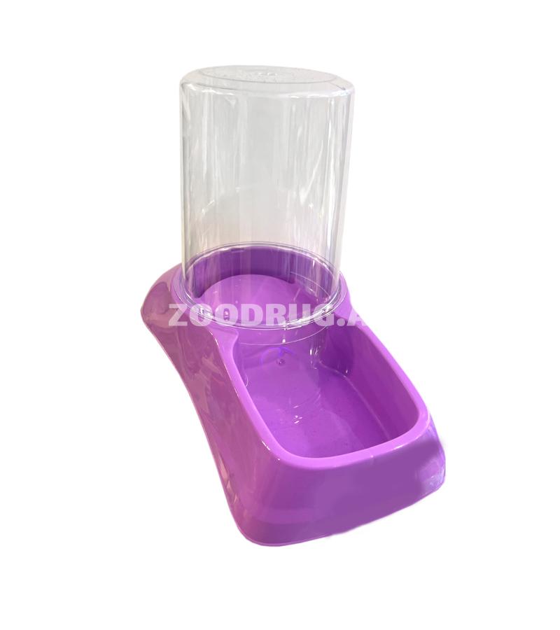 Автопоилка - автокормушка CadoPet Water Bowl для собак и кошек. Цвет фиолетовый . Объем 1750 млтр.