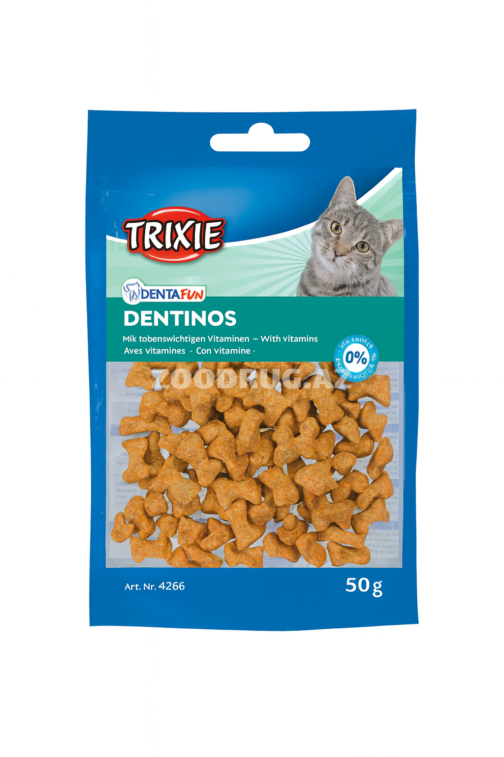Лакомство для кошек Trixie 4266 Denta Fun Dentinos здоровья зубов и десен50gr